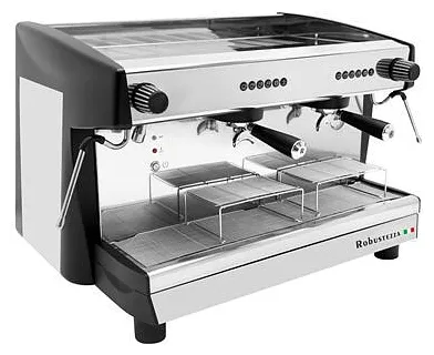 Кофемашина автомат ROBUSTEZZA DE2E/ черная+высокая группа 185мм+дисплей мультифазная