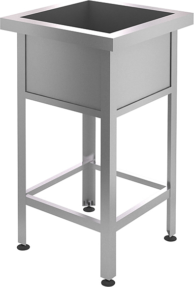 Ванна моечная Cryspi ВМН Э 1 (L=800, S=800, H=850-870, G=450)