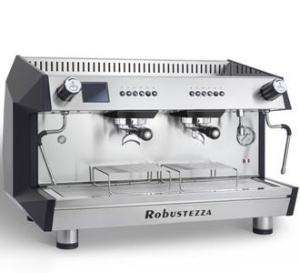 Кофемашина автомат ROBUSTEZZA BZA2E черная/сталь дисплей+высок груп+экономайз+подсвет мультифазная