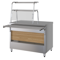 Прилавок нейтральный Марихолодмаш ПНП11 с полками