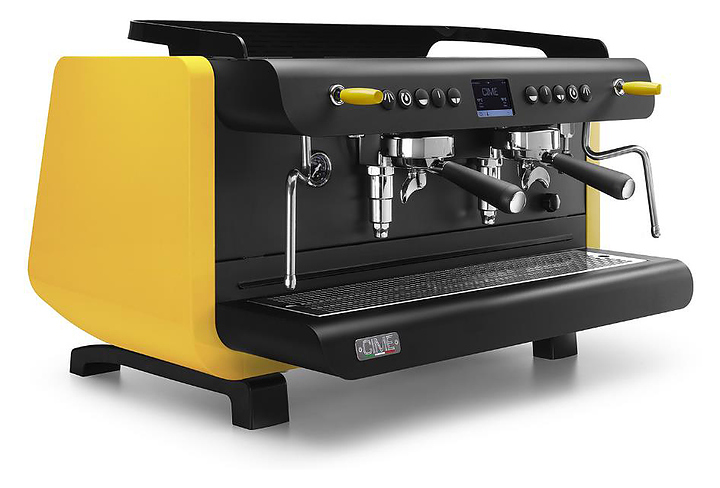 Кофемашина рожковая мультибойлерная CIME SATURNO MB-60 желтая