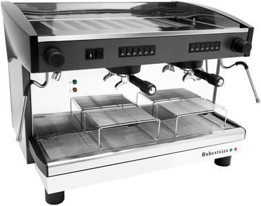 Кофемашина автомат ROBUSTEZZA ST2E/ черная+высокая группа 185мм+экономайзер мультифазная