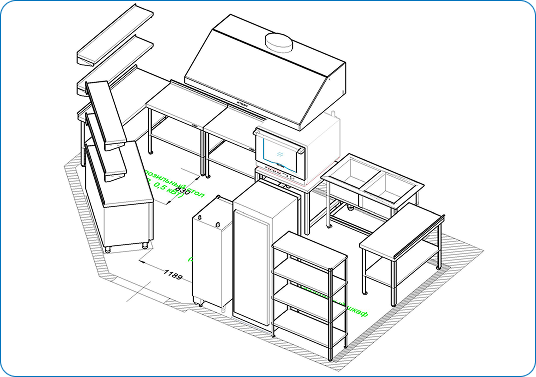Проект кафе в ТЦ