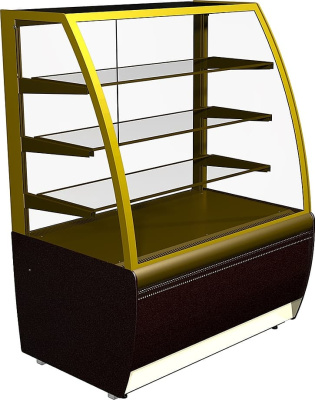 Витрина холодильная CARBOMA K70 VV 1,3-1 0102-0109 (ВХСв-1,3д Люкс)