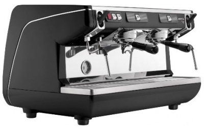 Кофемашина NUOVA SIMONELLI APPIA LIFE 2GR S/ черный+экономайзер+высокая группа 1ф