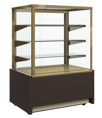 Витрина кондитерская KAYMAN K-ВК-1300 КВАДРО БРОНЗА