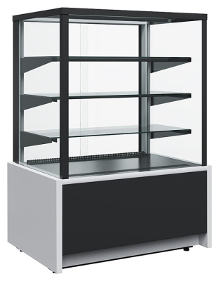 Витрина нейтральная CARBOMA KC70 N 0,9-1 LIGHT 9006-9005 (0,9 Cube ТЕХНО)