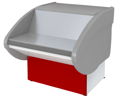 Прилавок расчетно-кассовый неохлаждаемый Марихолодмаш П2629 Илеть красный