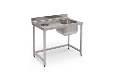 Стол Vortmax для ПМ Vortmax, Eksi, Fagor (1200х770х870) входной, левый