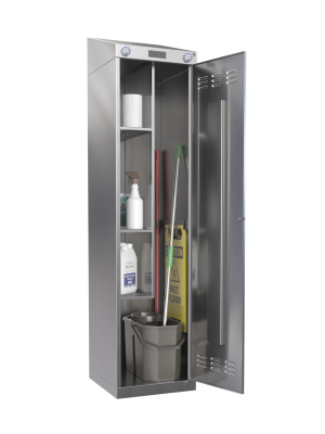 Шкаф для хранения и дезинфекции уборочного инвентаря АТЕСИ ШХДИ-1-02-1