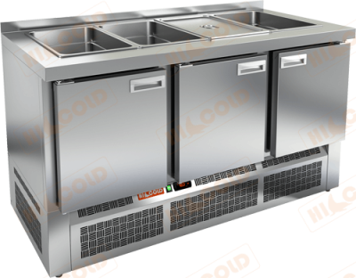 Стол для салатов HiCold SLE3-111GN без крышки