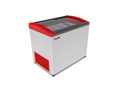 Морозильник горизонтальный FROSTOR FG 350 E красный