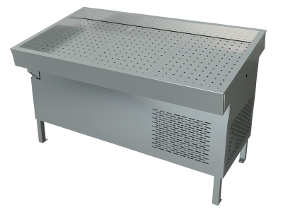 Прилавок холодильный "Рыба-на-льду" Марихолодмаш ПХС-1,55/0,85 встроенное холодоснабжение