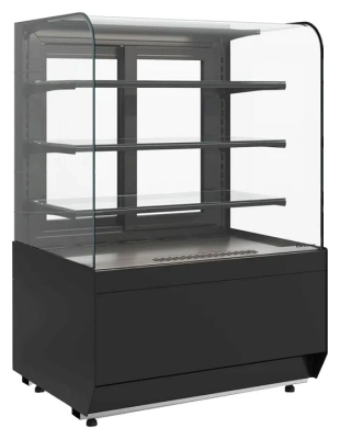 Витрина нейтральная Carboma KR70 N 1,3-1 LIGHT (9005)