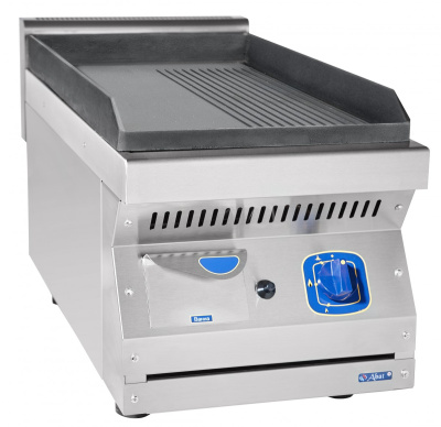 Газовый аппарат контактной обработки Abat ГАКО-40Н чугунная поверхность 1/2 гладкая - 1/2 рифленая