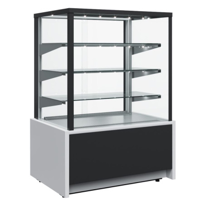 Витрина холодильная CARBOMA KC70 VM 0,6-1 LIGHT 9006-9005 (ВХСв-0,6д Cube ТЕХНО)