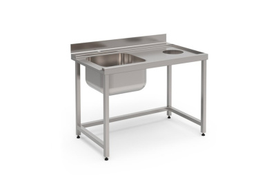 Стол Vortmax для ПМ Vortmax, Eksi, Fagor (1200х770х870) входной, правый