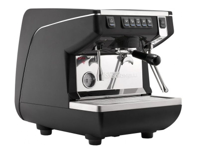 Кофемашина NUOVA SIMONELLI APPIA LIFE 1GR V/ черный+высокая группа 1ф