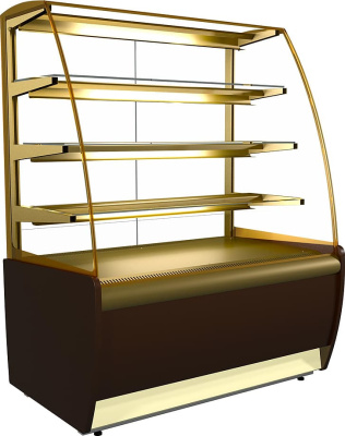 Витрина холодильная CARBOMA K70 VH 1,3-1 Chocolate 0012-0109 (ВХСв - 1,3д для шоколада)